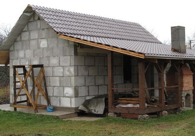 Баня из пеноблоков