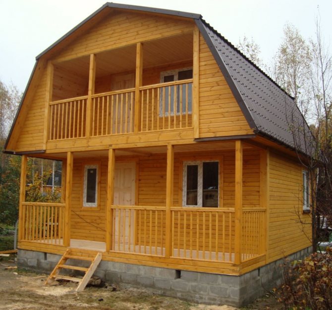 Ломаная мансардная крыша