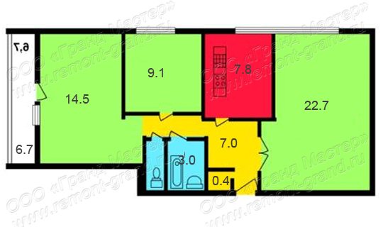 планировка квартир II-68-02/16М