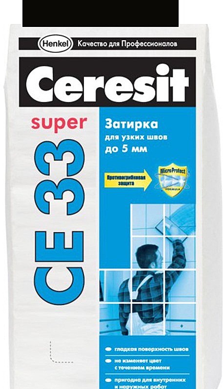 Затирка Ceresit CE 33 2кг Графит