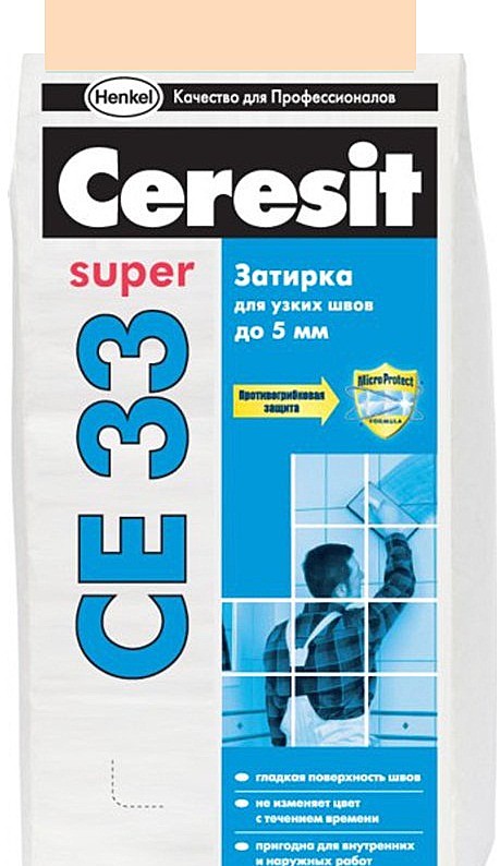 Затирка Ceresit CE 33 2кг персик