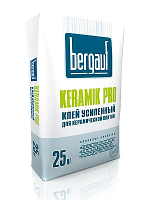 Клей плиточный 25кг усиленный  Keramik Pro BERGAUF 56