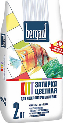 Затирка BERGAUF Kitt 2кг Белый