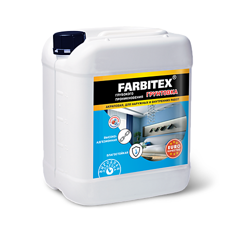 Грунтовка Farbitex Акриловая глуб. проник.   10кг (60)