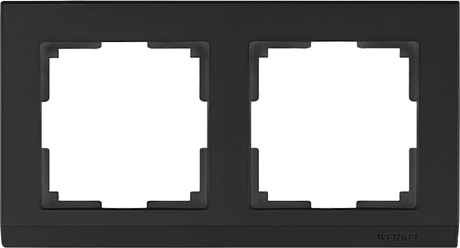 Рамка Stark Черный  2-х местная   WL04 Werkel W0021808