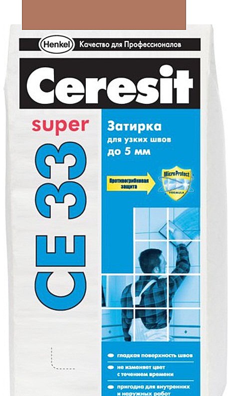 Затирка Ceresit CE 33 2кг какао