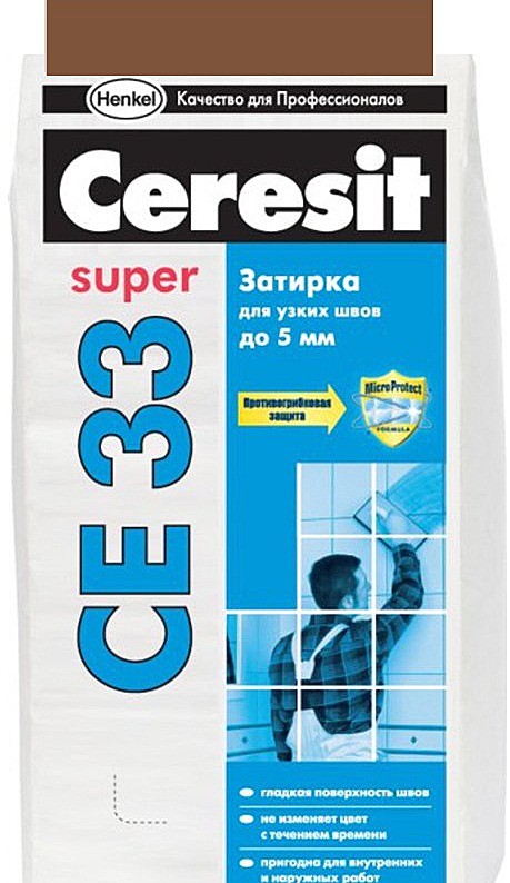 Затирка Ceresit CE 33 2кг Темно/коричневый