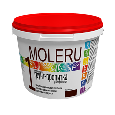 Грунтовка Moleru 1 Грунт-пропитка 10кг (44)